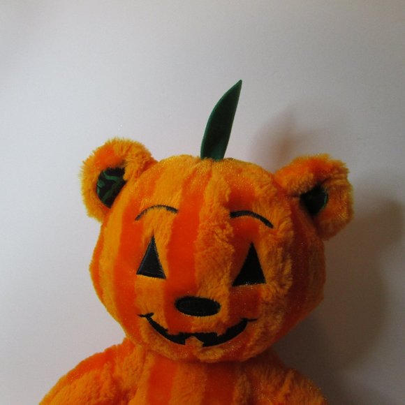 Build A Bear Jack-O-Lantern striped pumpkin Halloween BAB & Hocus Pocus DVD lot - Picture 2 of 15